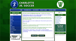 Desktop Screenshot of charlottejuniorsoccer.org