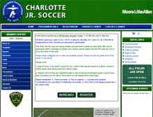 Tablet Screenshot of charlottejuniorsoccer.org